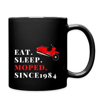 Eat Sleep Moped Since1984 - Full Colour Mug - black - Right