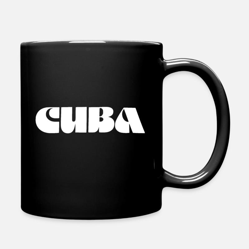 Kuba - Tasse einfarbig - Schwarz