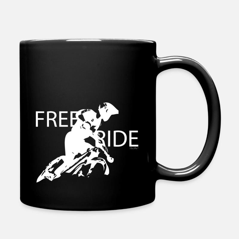 Free Ride MTB - Full Colour Mug - black