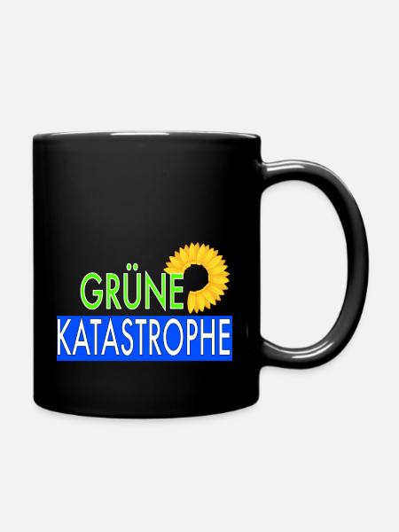 Grüne Katastrophe - Tasse einfarbig - Schwarz
