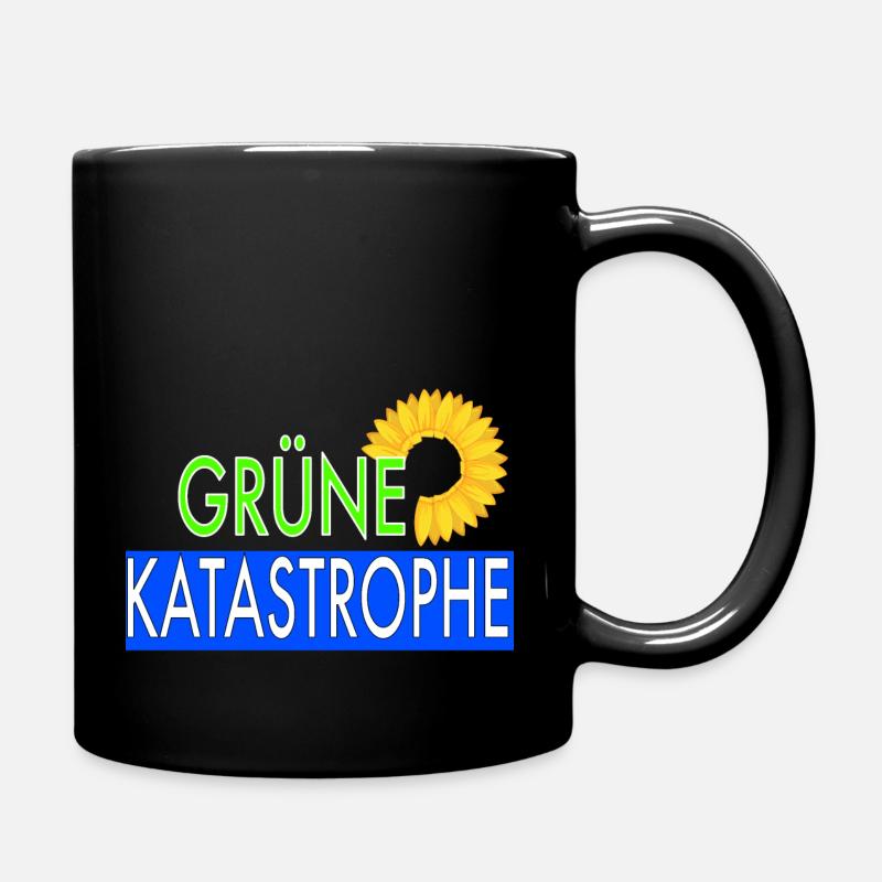Grüne Katastrophe - Tasse einfarbig - Schwarz