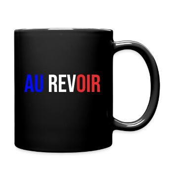 Au Revoir - Tasse einfarbig - Schwarz - Rechts