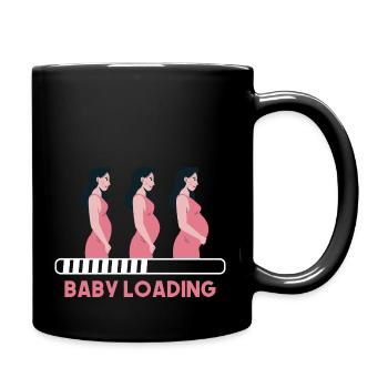 Baby Loading - Full Colour Mug - black - Right