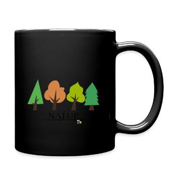 Natur - Tasse einfarbig - Schwarz - Rechts