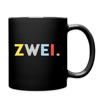 2. Geburtstag 2 Jahre Geburtstag Geschenk 2 Jahre - Tasse einfarbig - Schwarz - Rechts