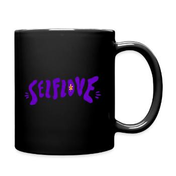SELFLOVE - Tasse einfarbig - Schwarz - Rechts
