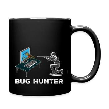 Bug Hunter - Tasse einfarbig - Schwarz - Rechts