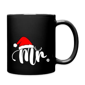 Monsieur Noël - Tasse einfarbig - Schwarz - Rechts
