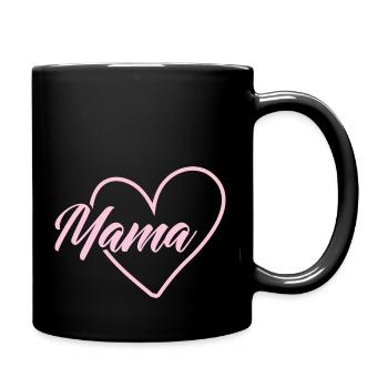 Mama Liebe - Tasse einfarbig - Schwarz - Rechts