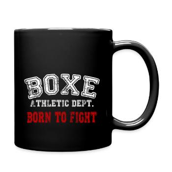 Boxen geboren, um boxen Gym GYM Sport zu kämpfen - Tasse einfarbig - Schwarz - Rechts