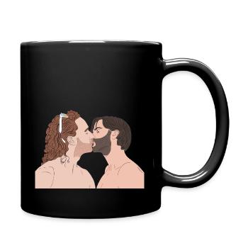 Kissing 1 - Full Colour Mug - black - Right