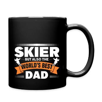 Skiing Skiing Skier Gift - Full Colour Mug - black - Right