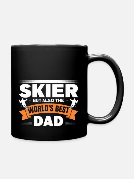 Skifahren Skifahren Skifahrer Geschenk - Tasse einfarbig - Schwarz