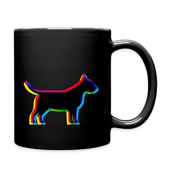 CMYK Bull Terrier - Full Colour Mug - black - Right
