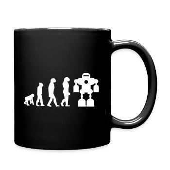 évolution robot - Mug uni - noir - Droite