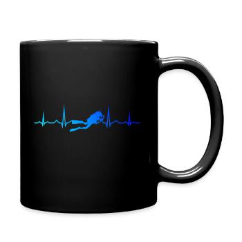 Plongeurs plongeurs Scuba Diver - Mug uni - noir - Droite