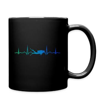 Women's Diving Diving Scuba Divers Free Dive - Full Colour Mug - black - Right
