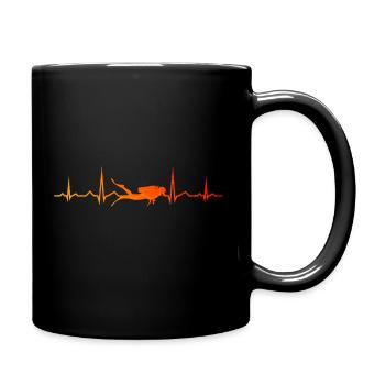 Divers Men's Diver Diving Scuba Diving - Full Colour Mug - black - Right