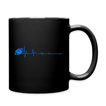 Football Heartbeat Sports - Mug uni - noir - Droite