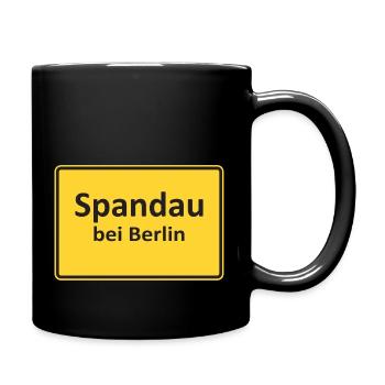 Spandau Ortseingang - Tasse einfarbig - Schwarz - Rechts