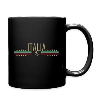Italien, Italia, Italy, Logo, I Love Italy - Tasse einfarbig - Schwarz - Rechts