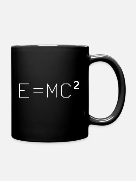 E = MC² Relativitaetstheorie Physik - Tasse einfarbig - Schwarz