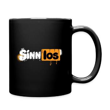 Sinnlos Statement Lettering - Tasse einfarbig - Schwarz - Rechts