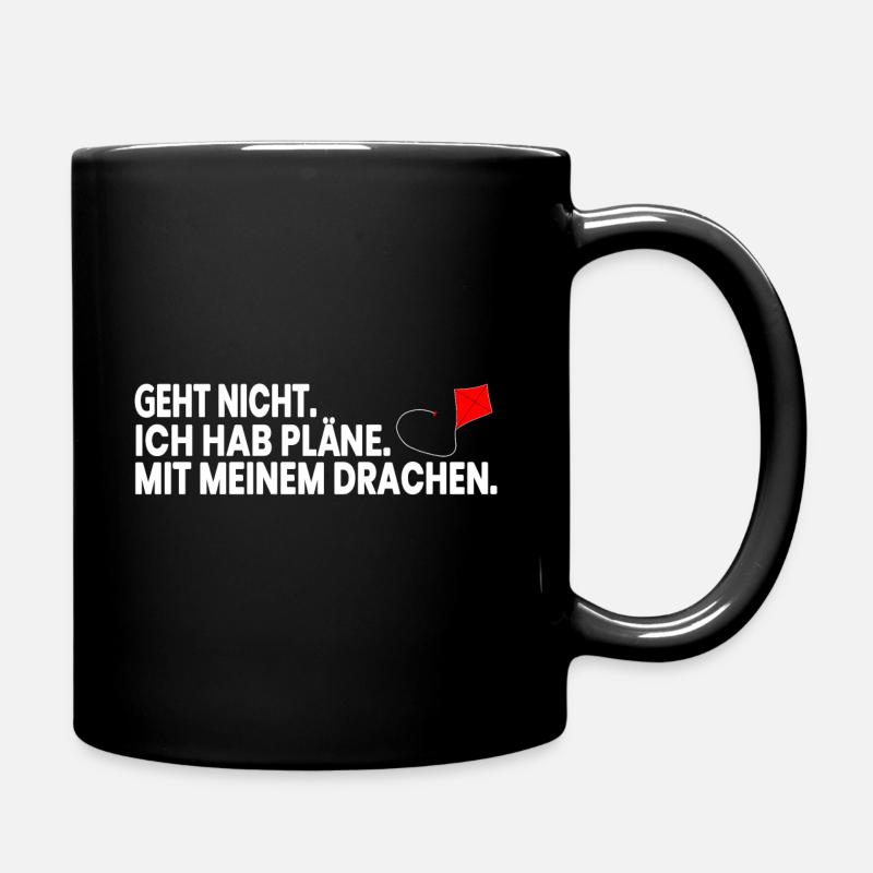 Drachensteigen - Tasse einfarbig - Schwarz