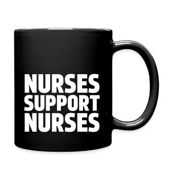 Infirmières de soutien Infirmières - Mug uni - noir - Droite