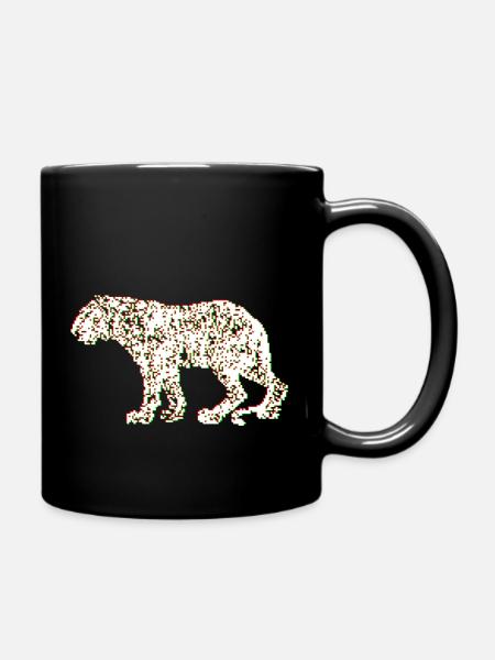 Katze - Tasse einfarbig - Schwarz