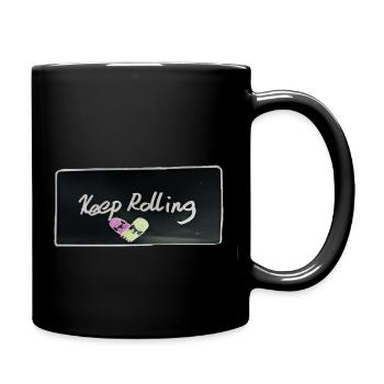 Keep rolling schwarz - Tasse einfarbig - Schwarz - Rechts