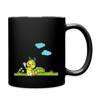 Petite chenille - Mug uni - noir - Droite