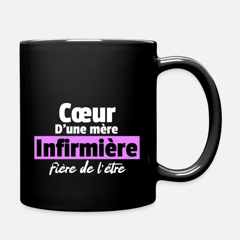 Fière d'être infirmière - Mug uni - noir