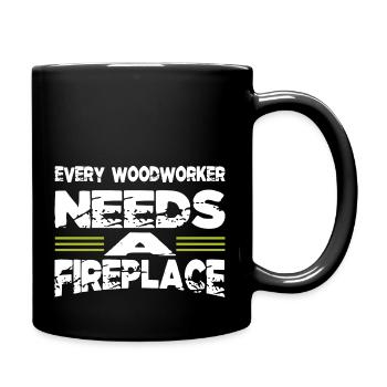 un charpentier tshirts de prière maçon - Mug uni - noir - Droite