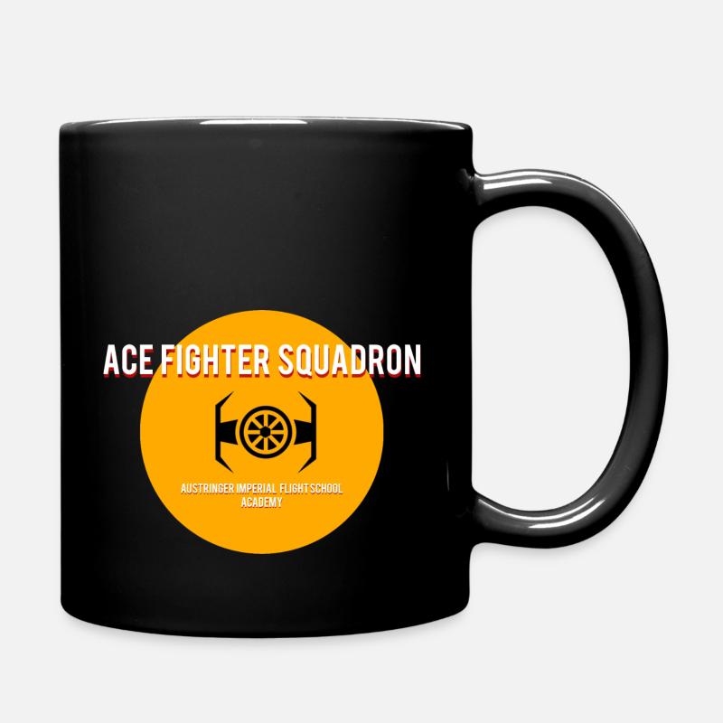Ace Sci Fi Star Fighter Academy Pilot - Tasse einfarbig - Schwarz