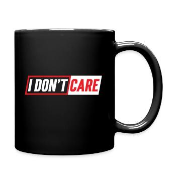 I don't care - Mug uni - noir - Droite