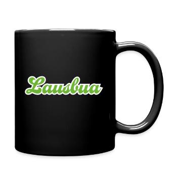 Lausbua Grün - Tasse einfarbig - Schwarz - Rechts