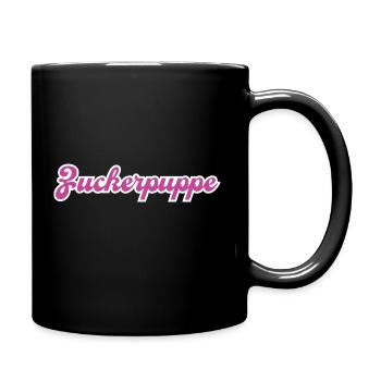 Zuckerpuppe pink - Tasse einfarbig - Schwarz - Rechts