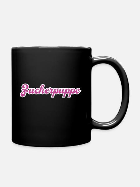 Zuckerpuppe pink - Tasse einfarbig - Schwarz