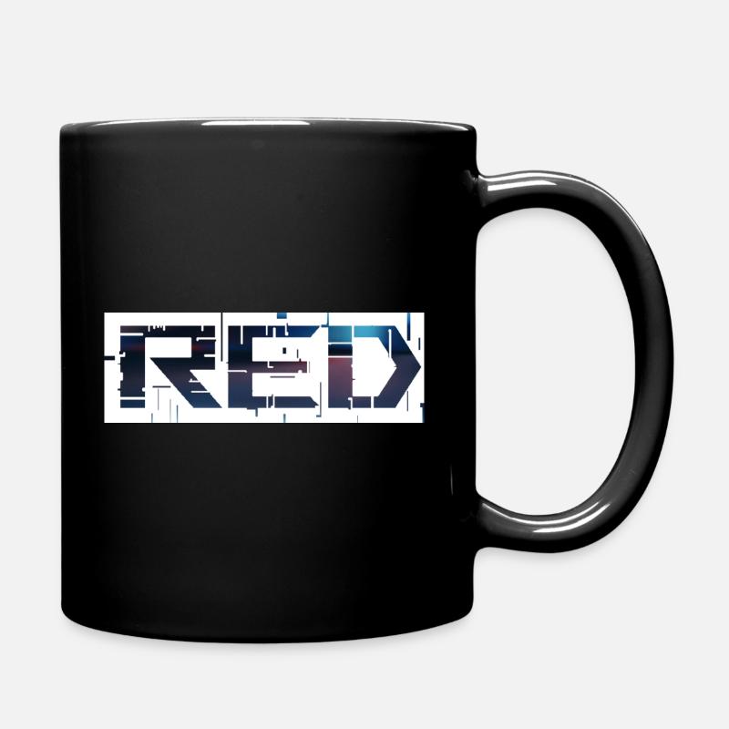 rot - Tasse einfarbig - Schwarz