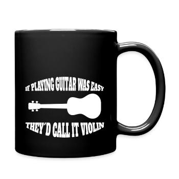 Gitarrist Musik Gitarristin Musiker Band Gitarre - Tasse einfarbig - Schwarz - Rechts