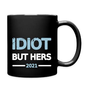 Idiot Couple 2021 Homme Design Motif Grunge Vecteur - Mug uni - noir - Droite