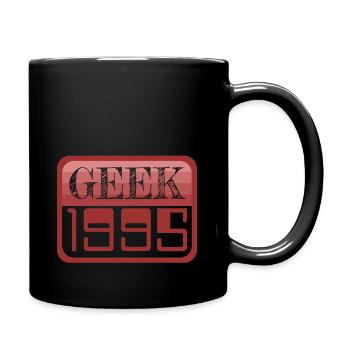 Geek und Computer Nerd Nerdy Baujahr 1995 - Tasse einfarbig - Schwarz - Rechts