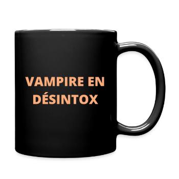 MUG ET TEE-SHIRT "VAMPIRE EN DÉSINTOX" - Mug uni - noir - Droite