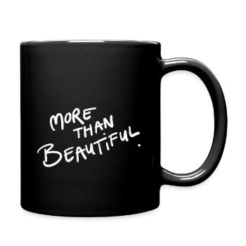More Than Beautiful - Tasse einfarbig - Schwarz - Rechts