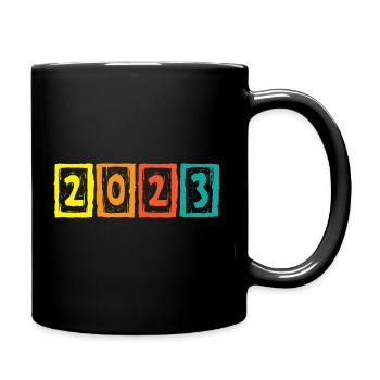 2023 - Tasse einfarbig - Schwarz - Rechts