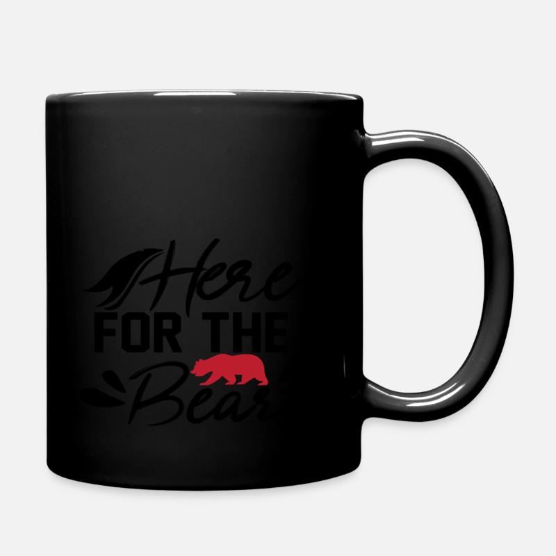 Ici pour l’ours - Mug uni - noir