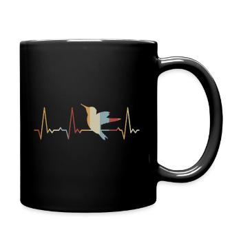 Colibri battement de cœur - Mug uni - noir - Droite