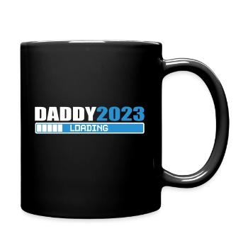 Daddy 2b 2023 loading pregnancy announcement gift - Tasse einfarbig - Schwarz - Rechts