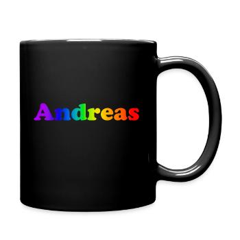 Andreas - Tasse einfarbig - Schwarz - Rechts